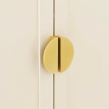 Ines 2 Door Sideboard - Taupe & Gold legs - Laura James 