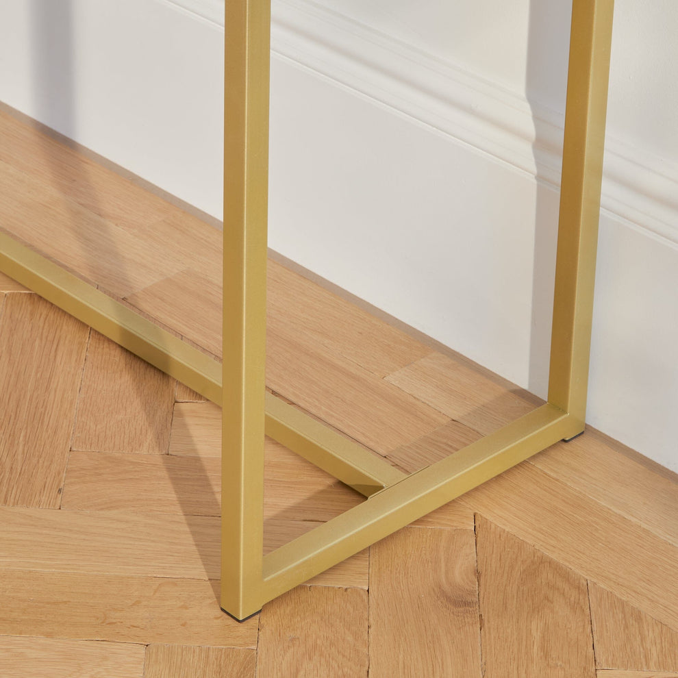 Ines Taupe Dressing Table with Drawers – Laura James
