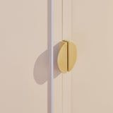 Ines 4 Door Sideboard - Taupe & Gold - Laura James