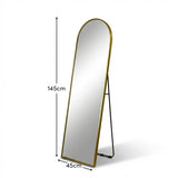 Ingham 145x45cm LED Arch Mirror - Gold - Laura James