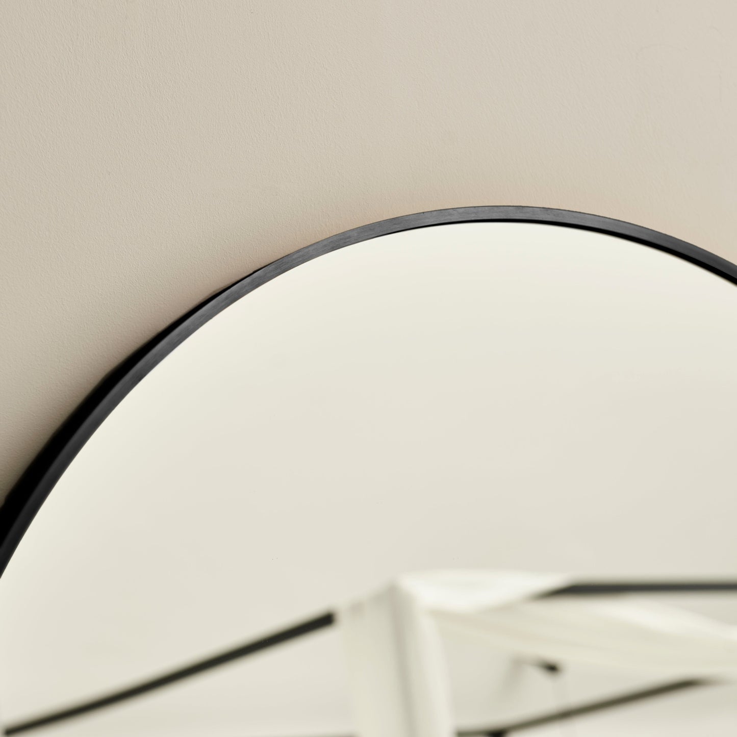 Ingham 180x90cm Metal Arch Floor Mirror - Black - Laura James 