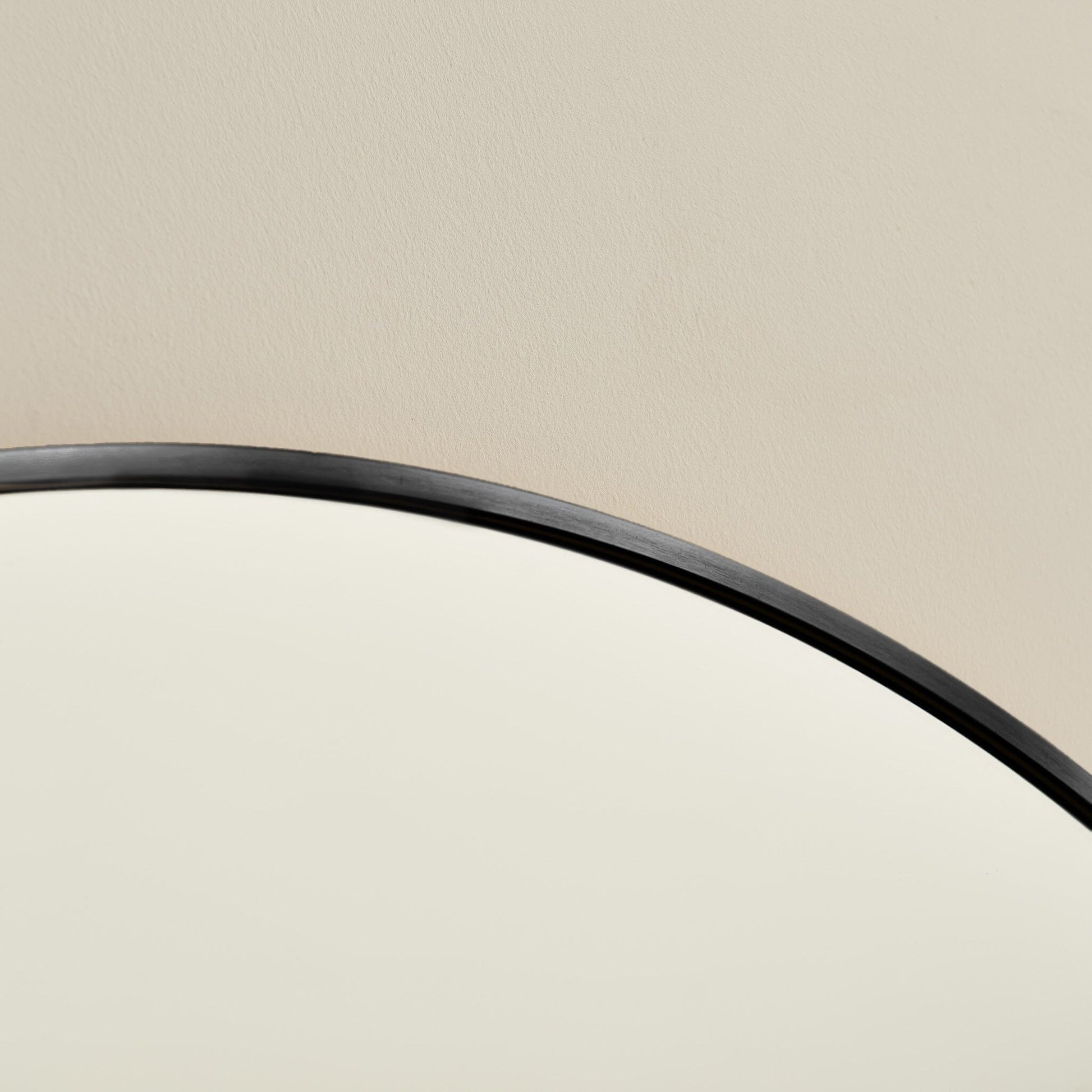 Ingham 180x90cm Metal Arch Floor Mirror - Black - Laura James 