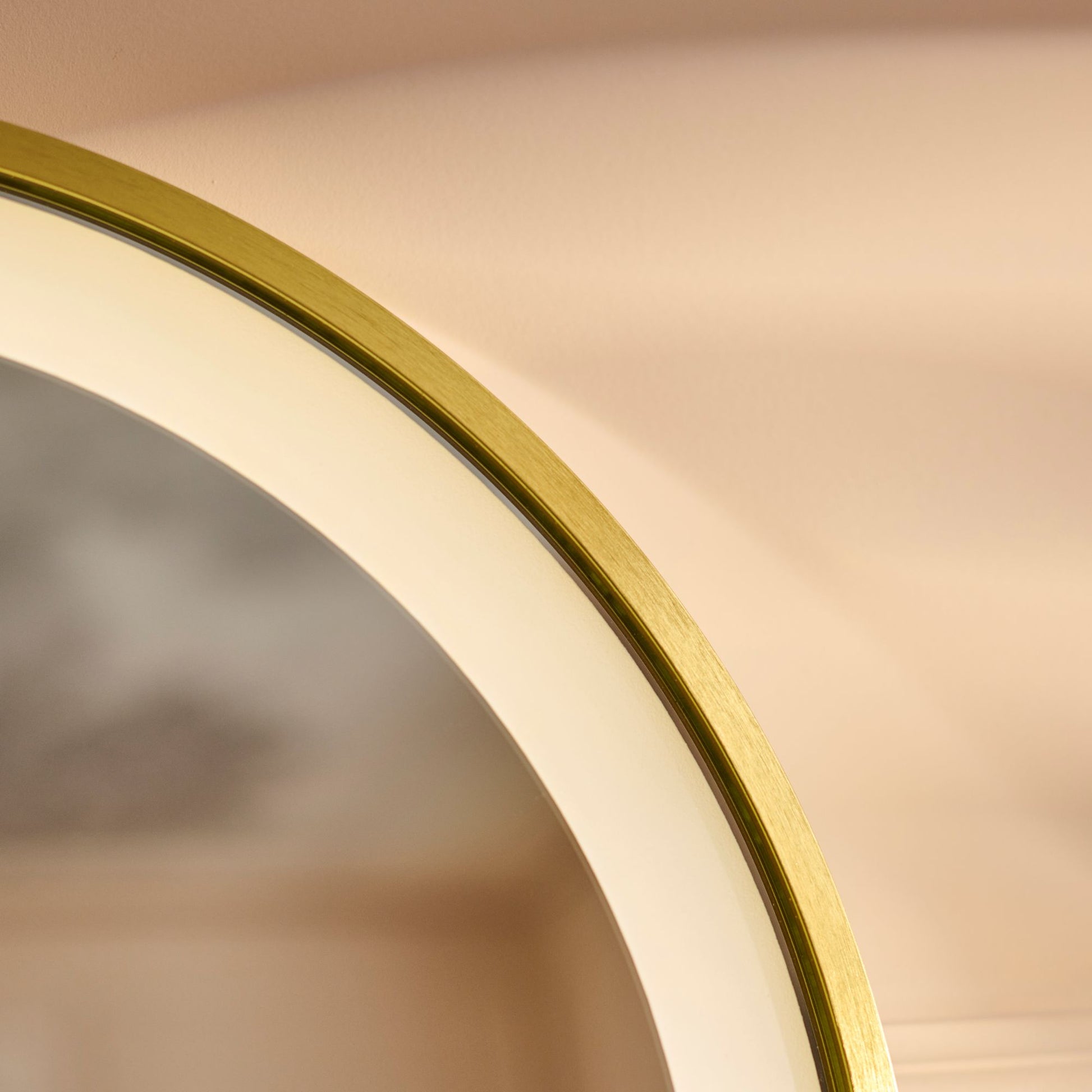 Ingham 65x45cm LED Arch Bathroom Mirror - Gold - Laura James