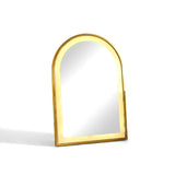 Ingham 65x45cm LED Arch Bathroom Mirror - Gold - Laura James