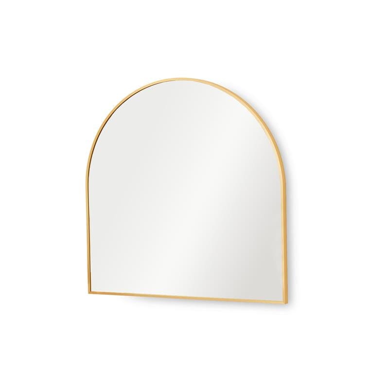 Ingham 70x70cm Metal Arch Mirror - Gold - Laura James 