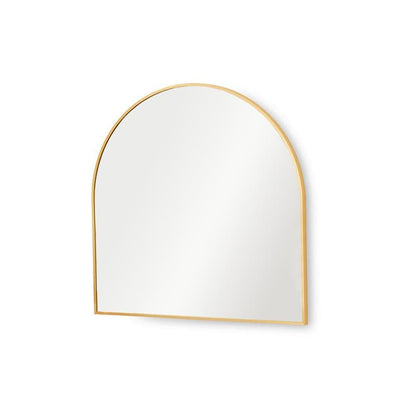 Ingham 70x70cm Metal Arch Mirror - Gold - Laura James 
