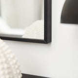 Ingham 70 x 70cm Metal Arch Mirror - Black - Laura James 