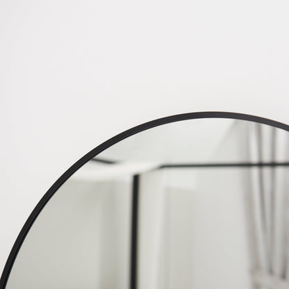 Ingham 70 x 70cm Metal Arch Mirror - Black - Laura James 