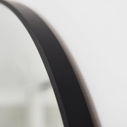 Ingham 70 x 70cm Metal Arch Mirror - Black - Laura James 