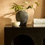 Ioni Jet Black Mango Wood Console Table - Laura James