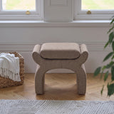 Iver Footstool - Natural Brown - Laura James 