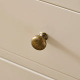 Ivy Ivory White 2 Drawer Bedside Table - Laura James 