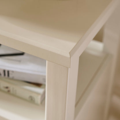 Ivy Ivory White 2 Drawer Bedside Table - Laura James 