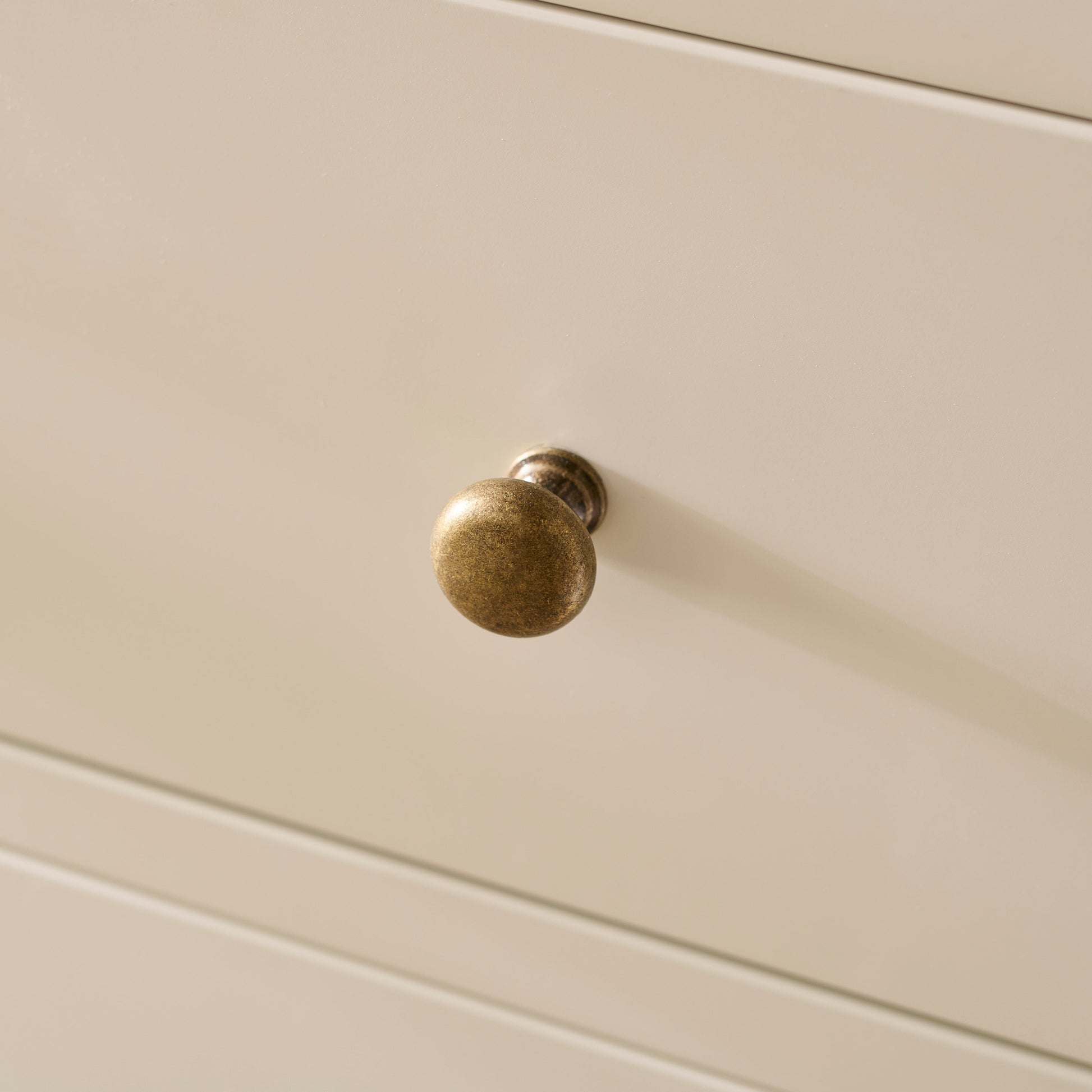 Ivy 5 Drawer Tall Chest of Drawers - Ivory White - Laura James