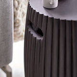 Jabari 35cm Side Table - Lava Black - Laura James 