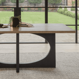 Jade Mango Wood Dining Table - Rectangular - Black Legs