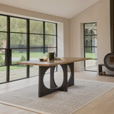 Jade Mango Wood Dining Table - Rectangular - Black Legs