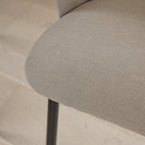 Cleo Soft Beige Dining Chairs - Set of 2 - Black Legs - Laura James 