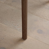Bella Soft Beige Dining Chair - Set of 2 - Coffee Brown Mango Wood Legs - Laura James 