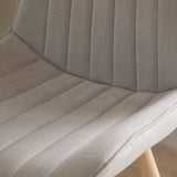 Amelia Whitewash Dining Table Set - 6 Seater - Bella Cloud Grey Dining Chairs - Whitewash Legs