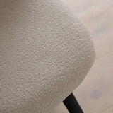 Ellis Light Beige Dining Chairs with Black Legs - Set Of 2 - Laura James