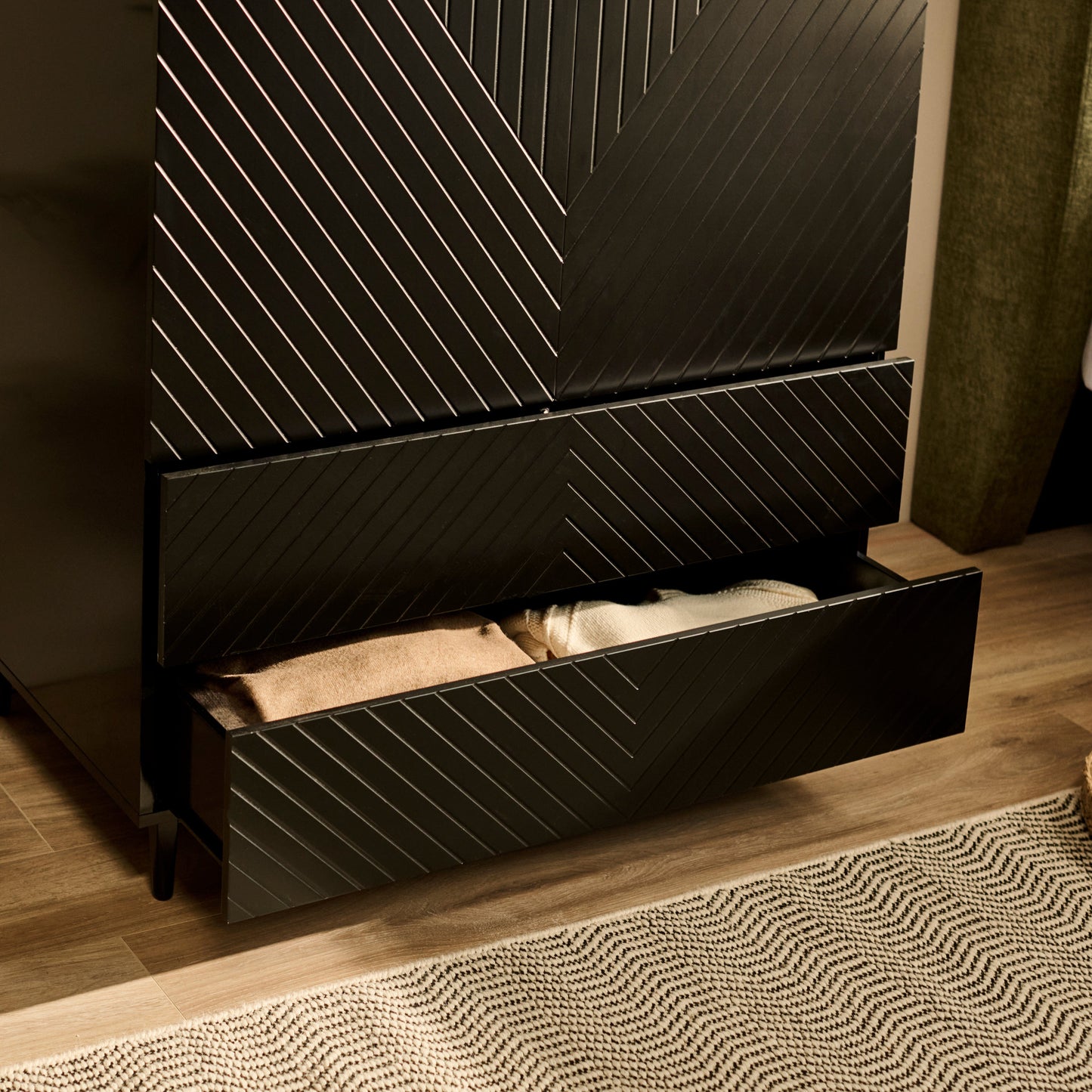 Jack Double Wardrobe - Black - Laura James