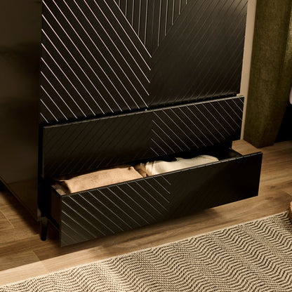 Jack Double Wardrobe - Black - Laura James