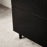 Jack 6 Chest of Drawers - Black - Laura James 