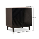 Jack Bedside Table - Black - Laura James 