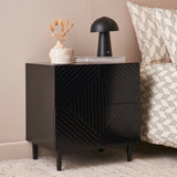 Jack Bedside Table - Black - Laura James 