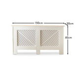 Jack Large White Radiator Cover - Laura James