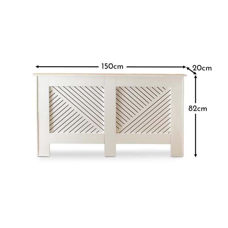 Jack Large Radiator Cover - White - Laura James