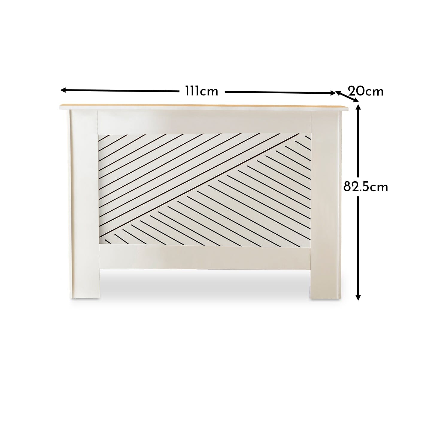 Jack Medium Radiator Cover - White - Laura James 