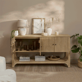 Jade 4 Door Sideboard - Chalked Mango Wood