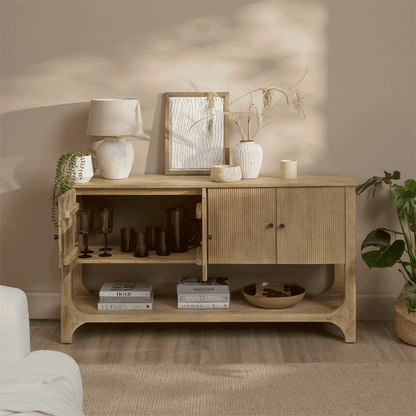 Jade 4 Door Sideboard - Chalked Mango Wood