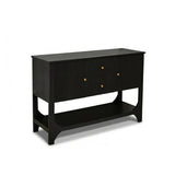 Jade 2 Door 2 Drawer Sideboard - Jet Black Mango Wood - Laura James