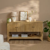Jade 4 Door Sideboard - Chalked Mango Wood - Laura James