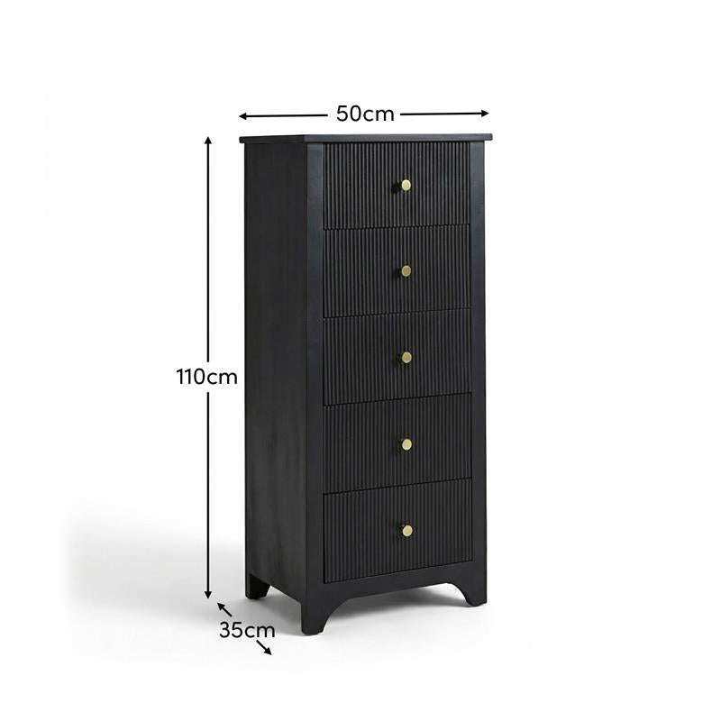 Jade 5 Drawer Tallboy - Laura James