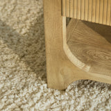 Jade Chalked Mango Wood Rectangular Coffee Table - Laura James