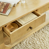 Jade Chalked Mango Wood Rectangular Coffee Table - Laura James