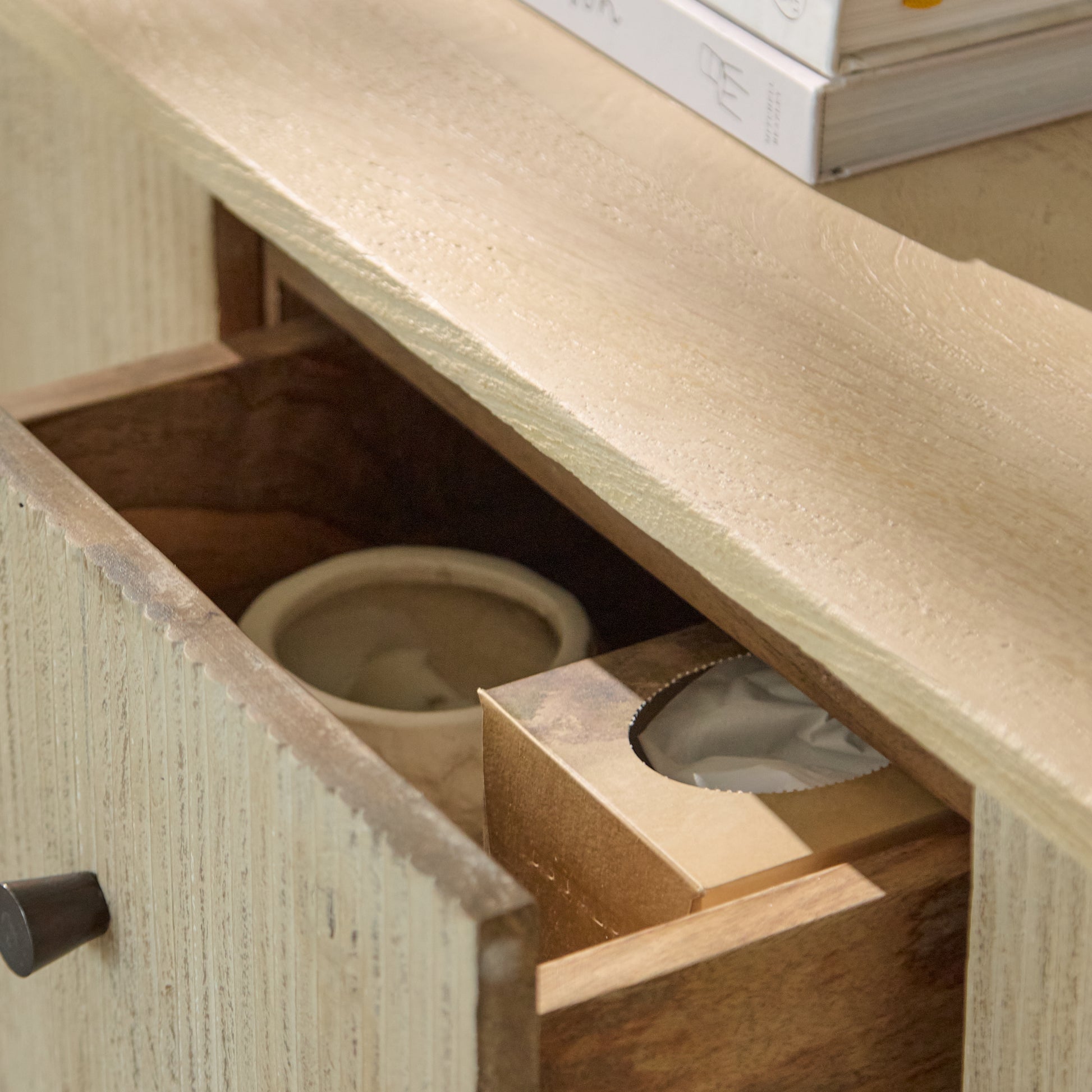 Jade 2 Door 2 Drawer Sideboard - Chalked Mango Wood - Laura James