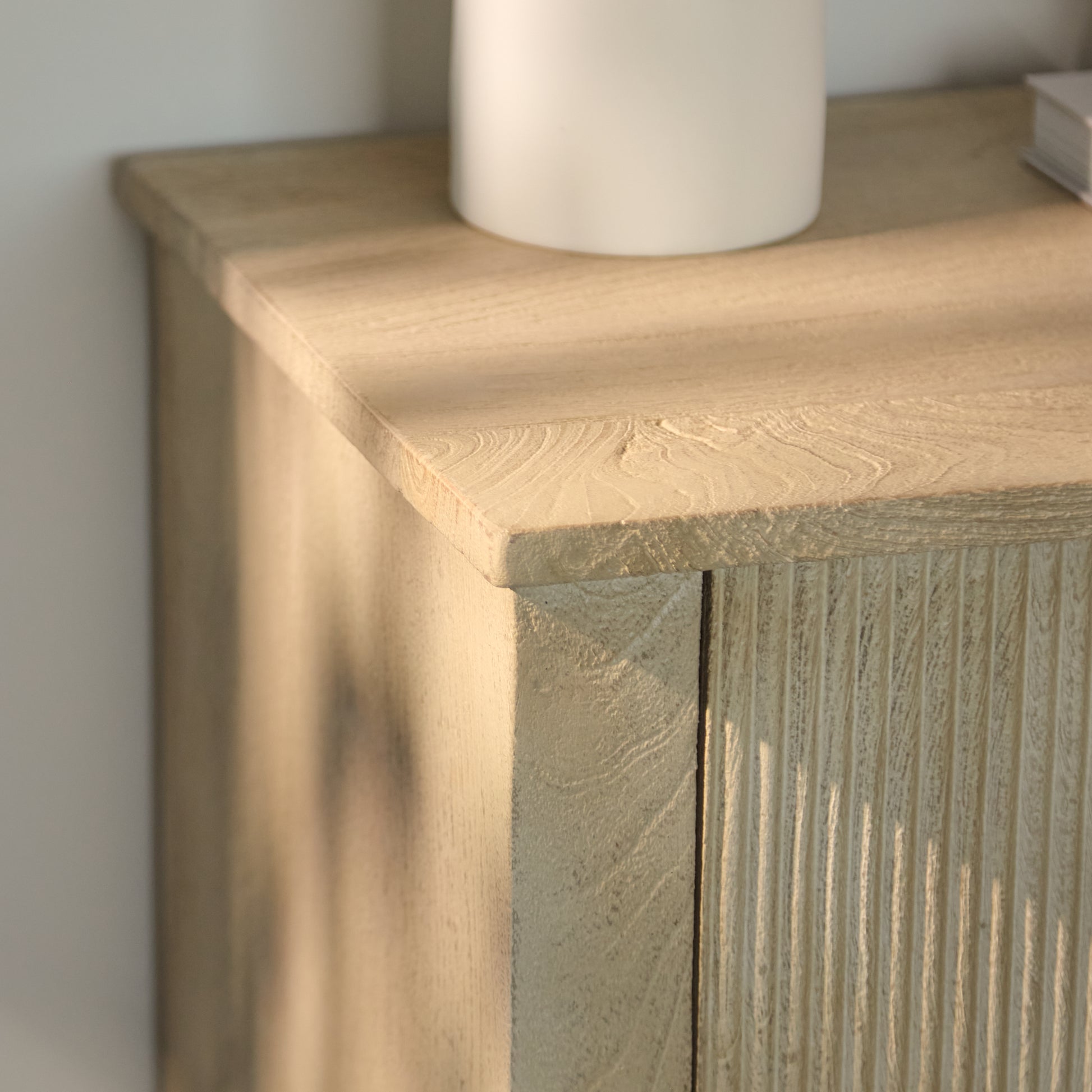 Jade 2 Door 2 Drawer Sideboard - Chalked Mango Wood - Laura James