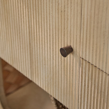 Jade 2 Door 2 Drawer Sideboard - Chalked Mango Wood - Laura James