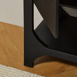 Jade 2 Door 2 Drawer Sideboard - Jet Black Mango Wood - Laura James