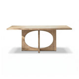 Jade 190cm Chalked Mango Wood Dining Table - Laura James