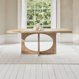Jade 190cm Chalked Mango Wood Dining Table - Laura James