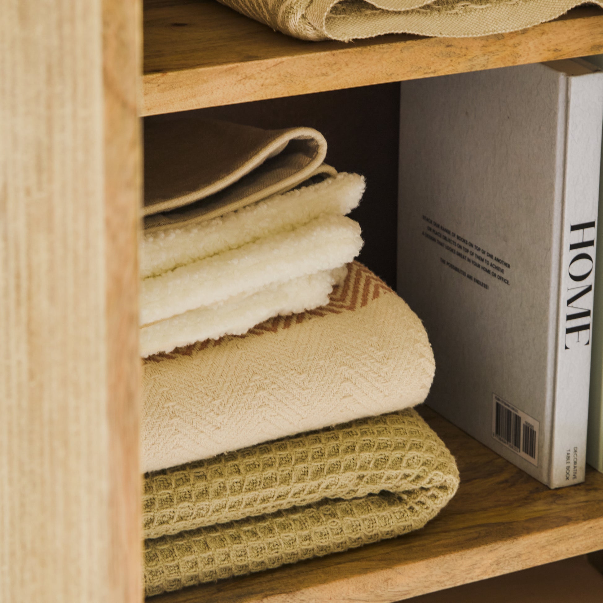 Jade 2 Door Tall Cabinet - Chalked Mango Wood - Laura James