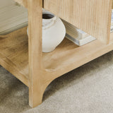 Jade 2 Door Tall Cabinet - Chalked Mango Wood - Laura James