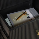Jade 5 Drawer Tallboy - Jet Black - Laura James