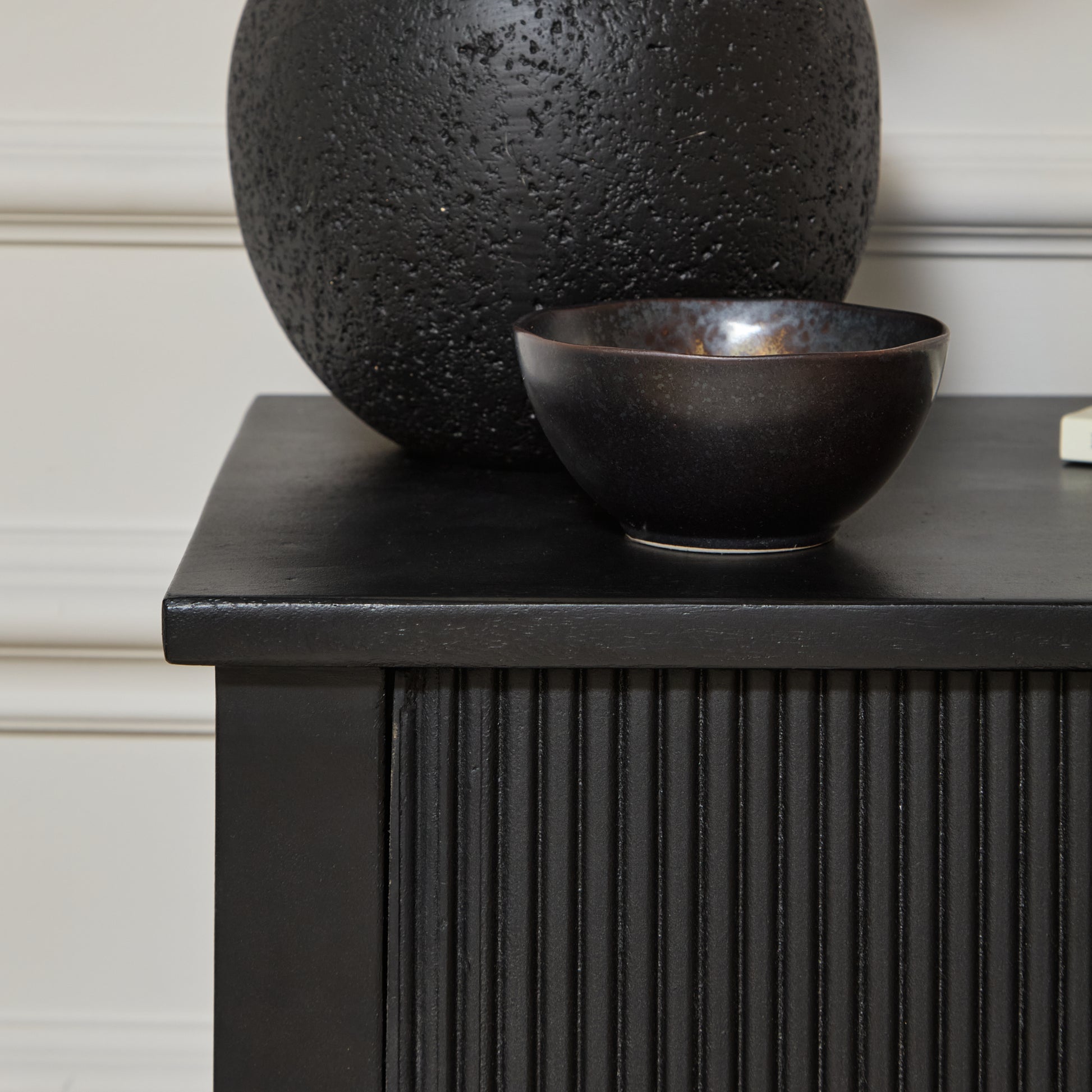 Jade 5 Drawer Tallboy - Jet Black - Laura James